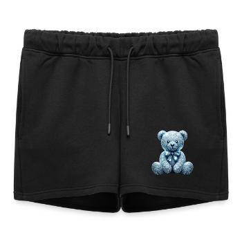 Crystal Bear Diamond Diamonds - Women’s Premium Organic Sweatshorts - black - Front - AI Model Female 172 light (172cm)