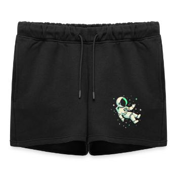 Astronaute - Short de survêtement femme premium - noir - Devant - AI Model Female 172 light (172cm)