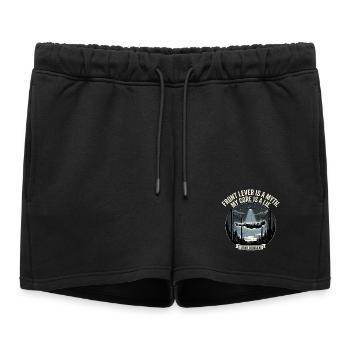 Croire en la calisthénie - Short de survêtement femme premium - noir - Devant - AI Model Female 172 light (172cm)