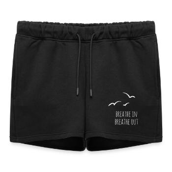 Inspirer Expirer - Short de survêtement femme premium - noir - Devant - AI Model Female 172 light (172cm)