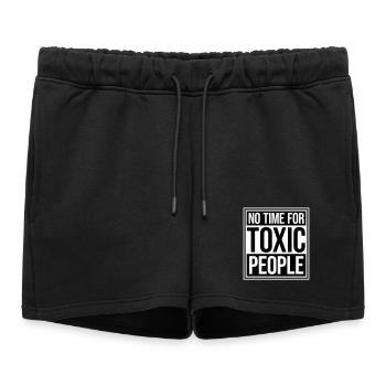 Pas de temps Personnes toxiques Limites Soins personnels Dire - Short de survêtement femme premium - noir - Devant - AI Model Female 172 light (172cm)