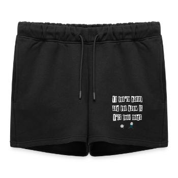 Si tu es heureux et que tu sais que c’est ton médicament - Short de survêtement femme premium - noir - Devant - AI Model Female 172 light (172cm)