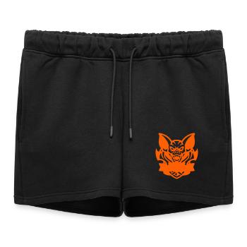 Fledermaus E-Sport Logo - Women’s Premium Organic Sweatshorts - black - Front - AI Model Female 172 light (172cm)