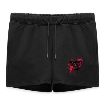 zombies runied this shirt - zombie blutflecken - Short de survêtement femme premium - noir - Devant - AI Model Female 172 light (172cm)
