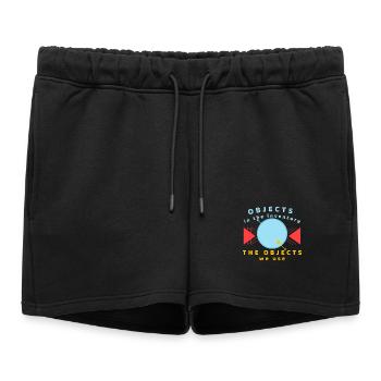 Objets dans l’inventaire que nous utilisons - Short de survêtement femme premium - noir - Devant - AI Model Female 172 light (172cm)