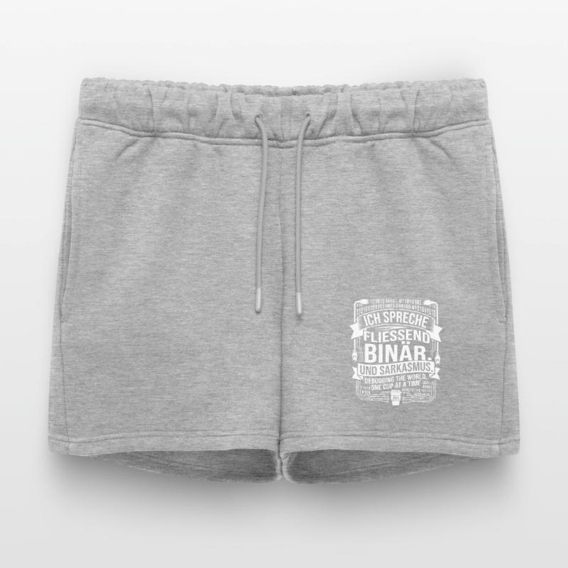 Coding Binary Coffee Sarcasm Women’s Premium Organic Sweatshorts
