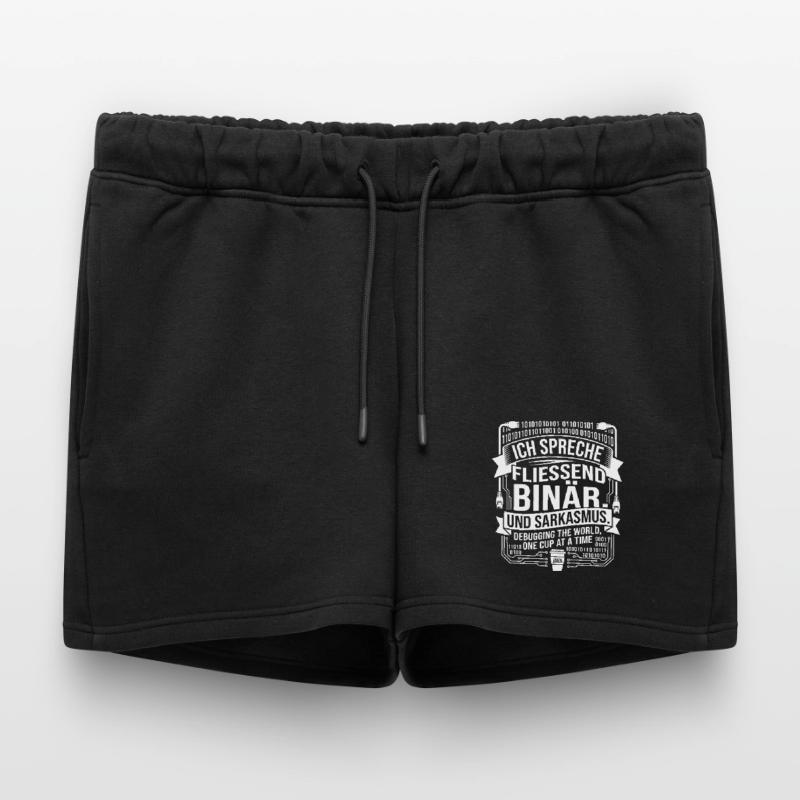 Coding Binary Coffee Sarcasm Women’s Premium Organic Sweatshorts