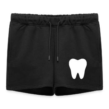 Dente, dents, cadeau dentiste - Short de survêtement femme premium - noir - Devant - AI Model Female 172 light (172cm)