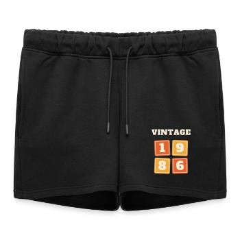 Cadeau vintage rétro vintage vintage pour le 40e anniversaire - Short de survêtement femme premium - noir - Devant - AI Model Female 172 light (172cm)
