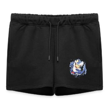 Requin - Short de survêtement femme premium - noir - Devant - AI Model Female 172 light (172cm)