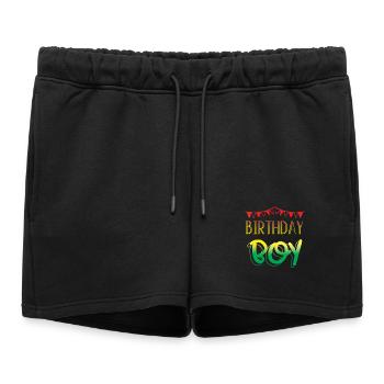 Joyeux anniversaire - Short de survêtement femme premium - noir - Devant - AI Model Female 172 light (172cm)
