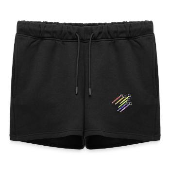 LGBT avion - Short de survêtement femme premium - noir - Devant - AI Model Female 172 light (172cm)