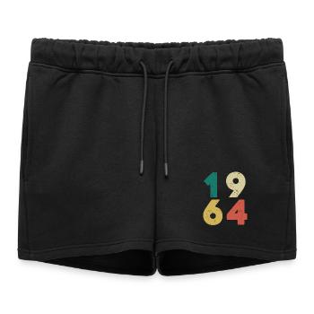 1964 - Millésime 1964 Rétro Vintage - Short de survêtement femme premium - noir - Devant - AI Model Female 172 light (172cm)