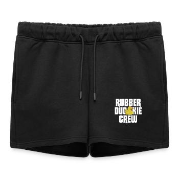 Canard en caoutchouc Équipage de canard en caoutchouc - Short de survêtement femme premium - noir - Devant - AI Model Female 172 light (172cm)
