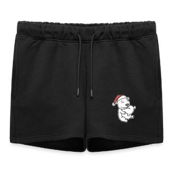 Ours polaire Noël Sommeil Sommeil Sommeil Sommeil - Short de survêtement femme premium - noir - Devant - AI Model Female 172 light (172cm)