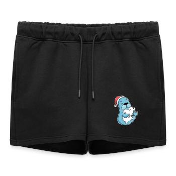 Lion de mer Noël Sommeil Sommeil Sommeil - Short de survêtement femme premium - noir - Devant - AI Model Female 172 light (172cm)