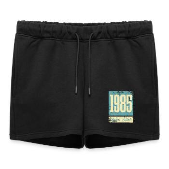 1985 Anniversaire de naissance Année de naissance - Short de survêtement femme premium - noir - Devant - AI Model Female 172 light (172cm)