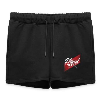 Handball Handball Player - Women’s Premium Organic Sweatshorts - black - Front - AI Model Female 172 light (172cm)