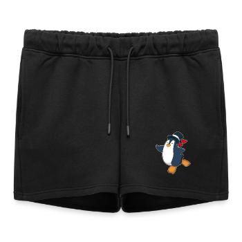 Mariage à cylindre de haut de palefrenier - Short de survêtement femme premium - noir - Devant - AI Model Female 172 light (172cm)