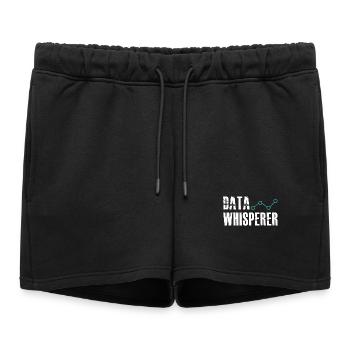 Data Whisperer Science Analyst Ingénieur logiciel - Short de survêtement femme premium - noir - Devant - AI Model Female 172 light (172cm)