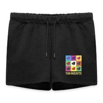 Serpent d’herbe de l’équipe - Short de survêtement femme premium - noir - Devant - AI Model Female 172 light (172cm)