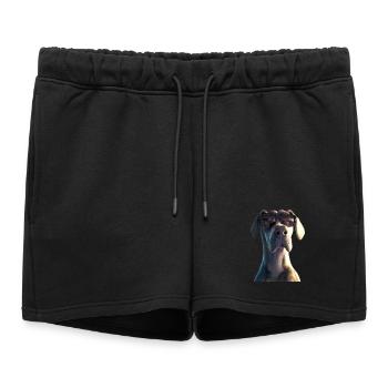 Dogue Allemand Hatz Mâle Saupacker Dogue Allemand - Short de survêtement femme premium - noir - Devant - AI Model Female 172 light (172cm)