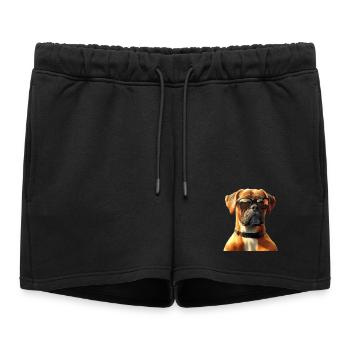 German Boxer Dog Boxer Club German Boxer Club - Women’s Premium Organic Sweatshorts - black - Front - AI Model Female 172 light (172cm)