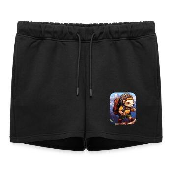 HérissonRandonnée / Alpinisme Hérisson - Short de survêtement femme premium - noir - Devant - AI Model Female 172 light (172cm)