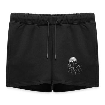 Méduse - Short de survêtement femme premium - noir - Devant - AI Model Female 172 light (172cm)
