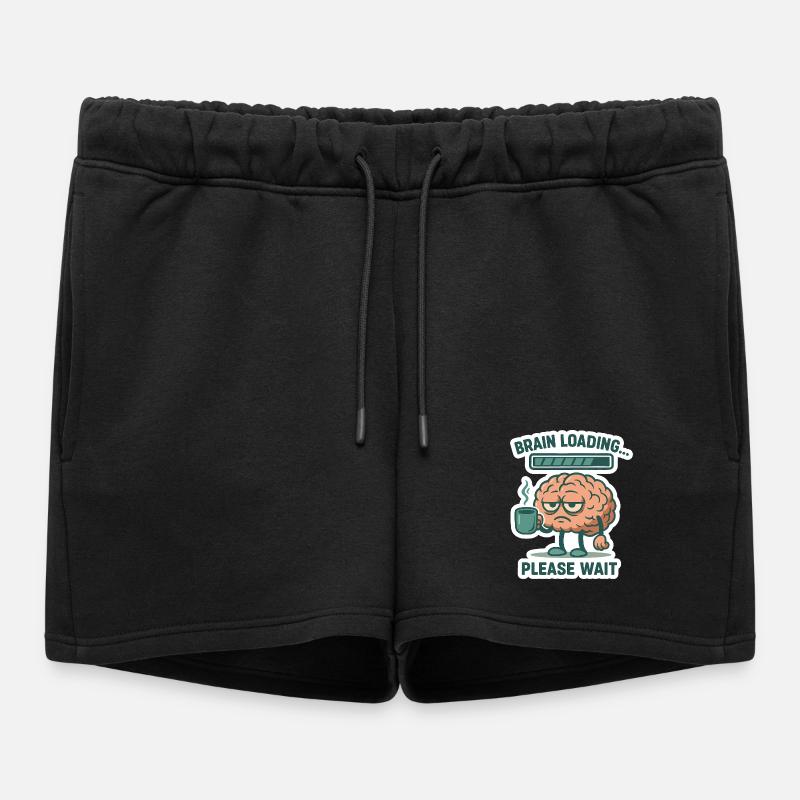 Brain Loading - Women’s Premium Organic Sweatshorts - black