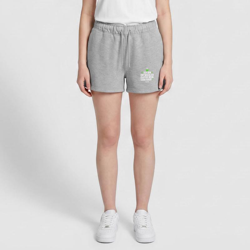 Developer Coffee Programming Saying Women’s Premium Organic Sweatshorts