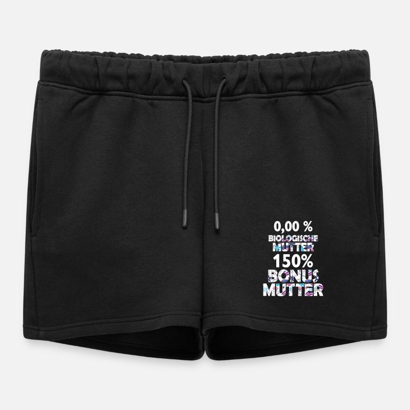 Bonus Mutter Mama Stiefmutter Muttertag Geschenk - Frauen Premium Organic Sweatshorts - Schwarz