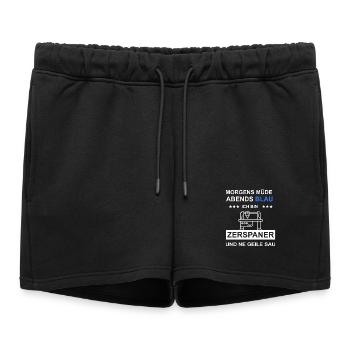 Machinistes Opérateurs de machines de découpe Tour CNC Métaux - Short de survêtement femme premium - noir - Devant - AI Model Female 172 light (172cm)