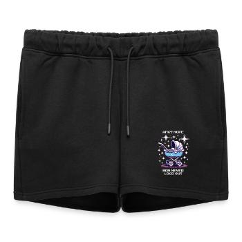L’AFK ? Maman ne se déconnecte jamais | Gamer Maman, Parents - Short de survêtement femme premium - noir - Devant - AI Model Female 172 light (172cm)