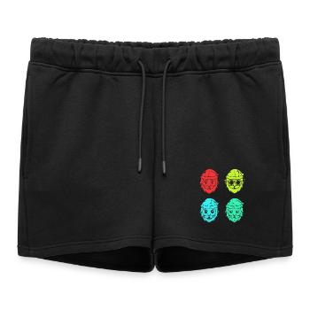 Père Noël Noël - Short de survêtement femme premium - noir - Devant - AI Model Female 172 light (172cm)