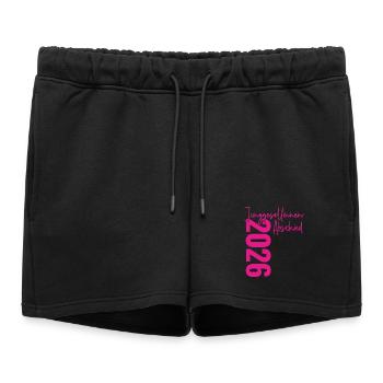 Bachelorette Party 2026 Bachelorette Signatures - Women’s Premium Organic Sweatshorts - black - Front - AI Model Female 172 light (172cm)