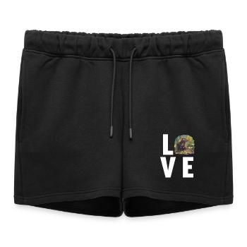 Rat Rat - Short de survêtement femme premium - noir - Devant - AI Model Female 172 light (172cm)