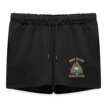Désolé pour le retard Les bois ont gardé mes disques Disc golf - Short de survêtement femme premium - noir - Devant - AI Model Female 172 light (172cm)