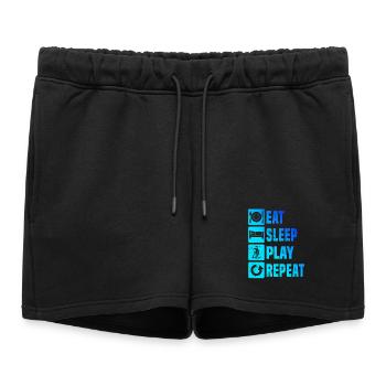 Œuvres modernes de floorball - Short de survêtement femme premium - noir - Devant - AI Model Female 172 light (172cm)