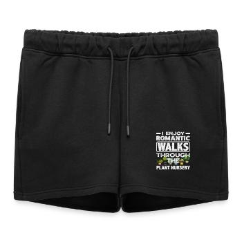 Romantic walks through the Plant nursery - Women’s Premium Organic Sweatshorts - black - Front - AI Model Female 172 light (172cm)