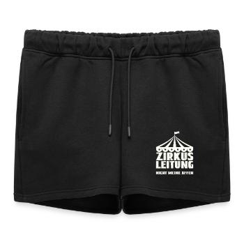 Gestion de cirque - Pas mes singes - Short de survêtement femme premium - noir - Devant - AI Model Female 172 light (172cm)