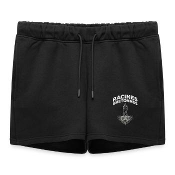 Bretagne Racines Bretonnes Triskell Identité - Short de survêtement femme premium - noir - Devant - AI Model Female 172 light (172cm)