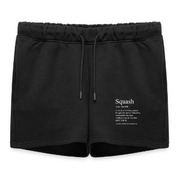 Définition de la courge : Citation drôle de jeu de mots dans le dictionnaire - Short de survêtement femme premium - noir - Devant - AI Model Female 172 light (172cm)