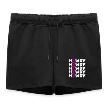 Howdy Repeat O Western Pattern - Short de survêtement femme premium - noir - Devant - AI Model Female 172 light (172cm)