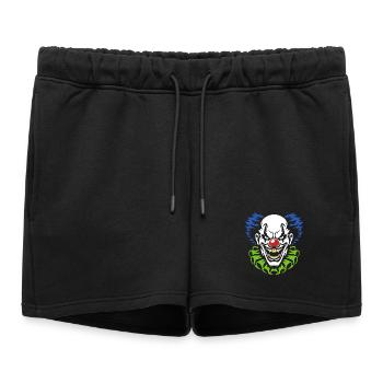 Clown démoniaque avec un costume souriant - Short de survêtement femme premium - noir - Devant - AI Model Female 172 light (172cm)