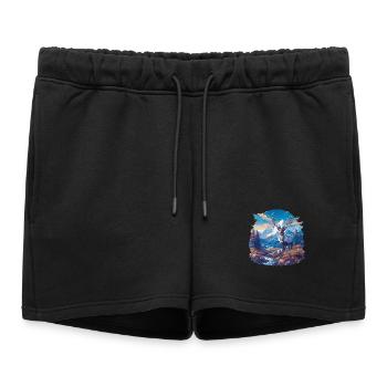 Renne Renne - Short de survêtement femme premium - noir - Devant - AI Model Female 172 light (172cm)
