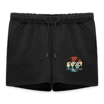 16e anniversaire cadeau garçons et filles 2010 - Short de survêtement femme premium - noir - Devant - AI Model Female 172 light (172cm)