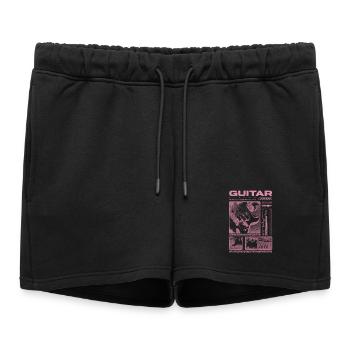 Guitariste Guitariste Rock Musicien streetwear - Short de survêtement femme premium - noir - Devant - AI Model Female 172 light (172cm)