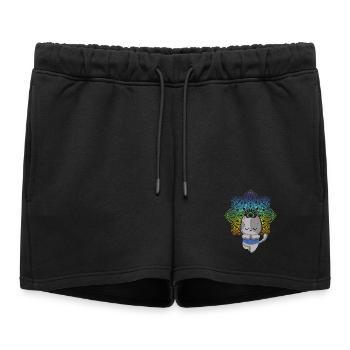 Yoga Méditation des chats Yoga Yoga des chats - Short de survêtement femme premium - noir - Devant - AI Model Female 172 light (172cm)