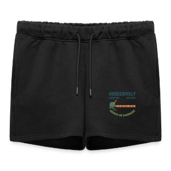 Crochet Counting Stitches Hooked On Handmade - Women’s Premium Organic Sweatshorts - black - Front - AI Model Female 172 light (172cm)